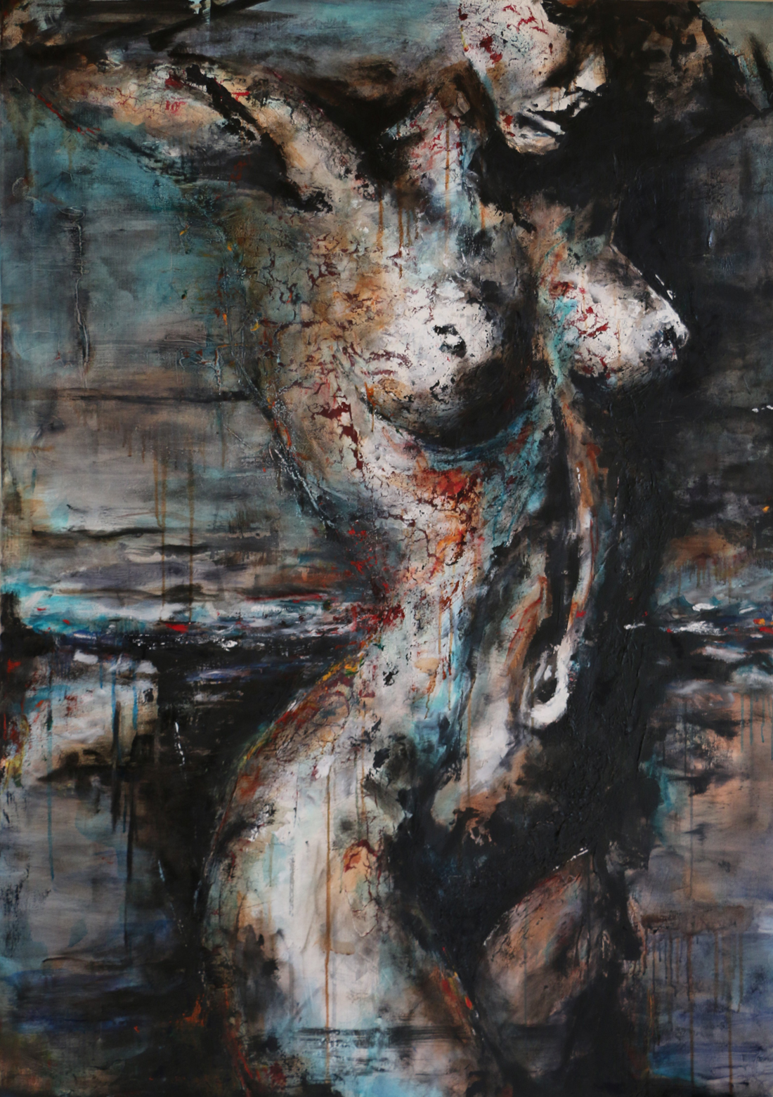 1acceuil-damien-rais-peinture-huile acrylique-portrait-int