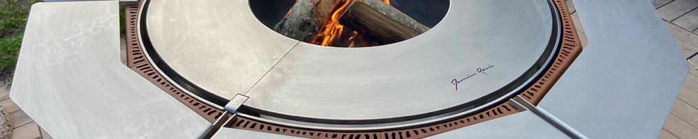 brasero-plancha-lotus-damien-rais-barbecue-BBQ-grill-design-firepit-openfire-cheminée-acier-jardin-extérieur-grillade-outdoor-kitchen-jura-lotus3